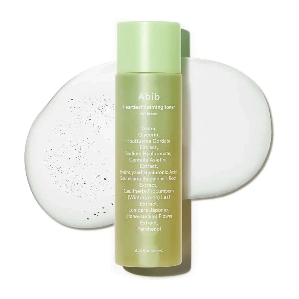 bareskin.lt Abib Heartleaf calming toner veido tonikas praturtintas 50,000ppm širdžialapės stimburės ekstraktu, kad nuramintų sudirgusią, jautrią odą bei sureguliuotų sebumo gamybą