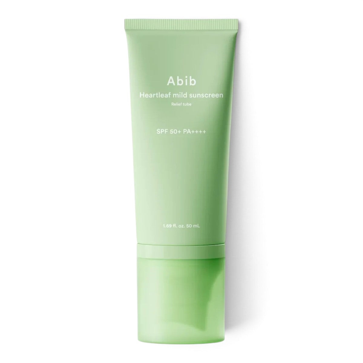 bareskin.lt Abib Heartleaf Mild Sunscreen SPF 50+ PA++++  mineralinis apsauginis kremas nuo saulės, skirtas kasdienei odos apsaugai, komfortui