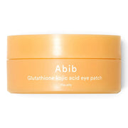 bareskin.lt Abib Vita Jelly Glutathione Kojic Acid eye patch jar in a soft orange colour for brightening skincare