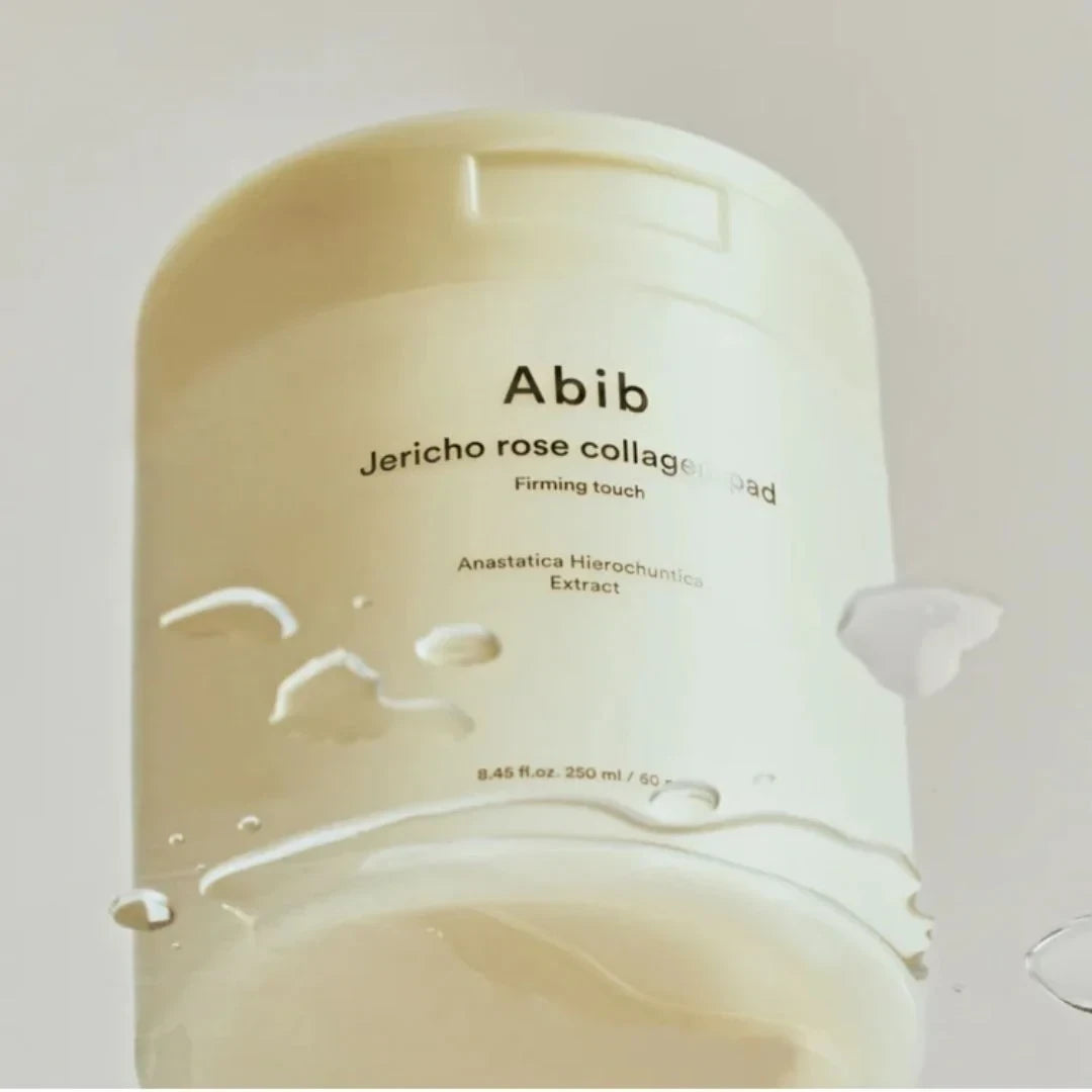 bareskin.lt Abib Jericho rose collagen firming toner pads toniko diskeliai su Jericho rožės ekstraktu veiksmingai drėkina odą ir ramina sudirgimus
