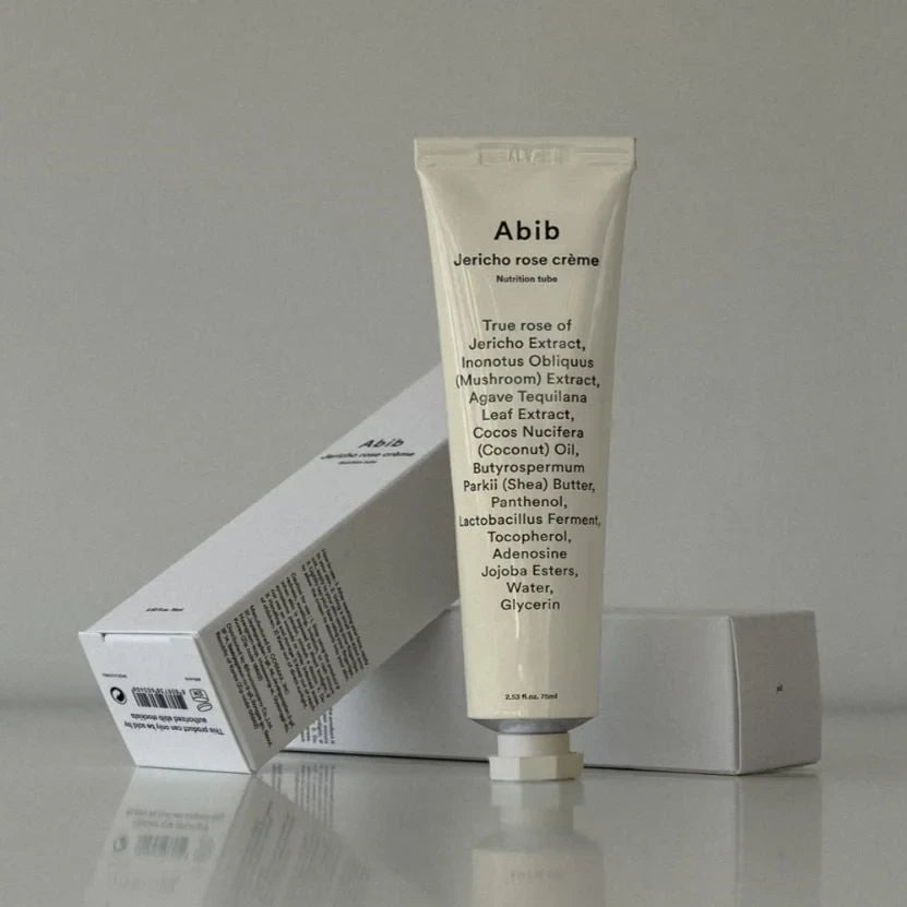 bareskin.lt Abib Jericho Rose Crème Nutrition Tube hipoalerginis kremas, kuris giliai skverbiasi į odą, maitindamas ją iš vidaus