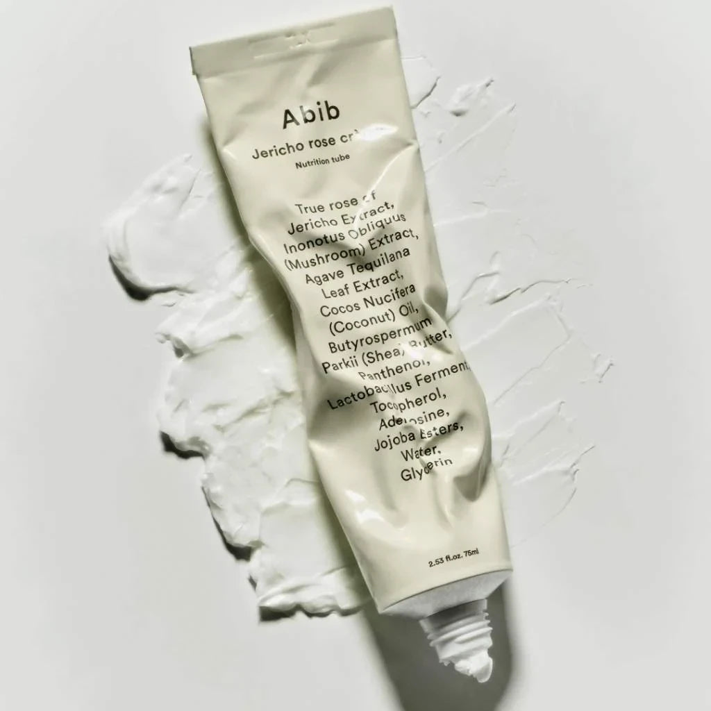 bareskin.lt Abib Jericho Rose Crème Nutrition Tube hipoalerginis kremas, kuris giliai skverbiasi į odą, maitindamas ją iš vidaus