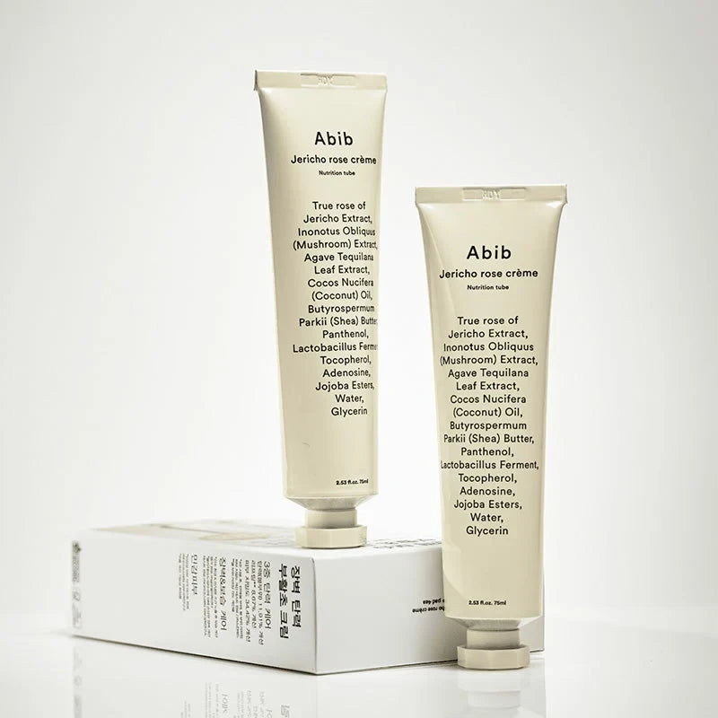 bareskin.lt Abib Jericho Rose Crème Nutrition Tube hipoalerginis kremas, kuris giliai skverbiasi į odą, maitindamas ją iš vidaus