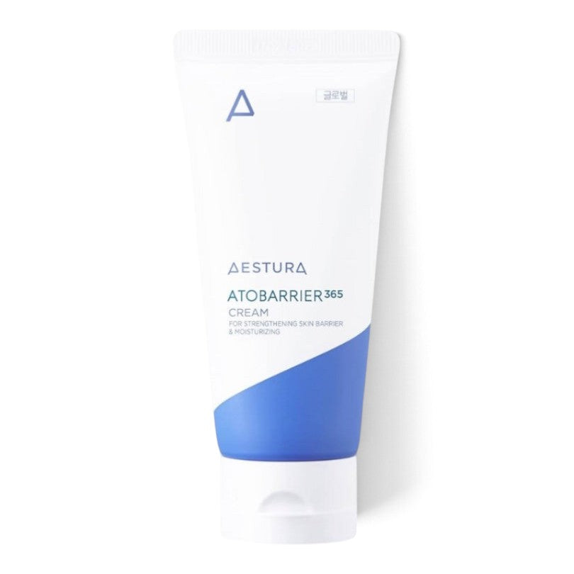 bareskin.lt AESTURA AtoBarrier 365 moisturizing face cream in a white and blue tube for dry, damaged skin.
