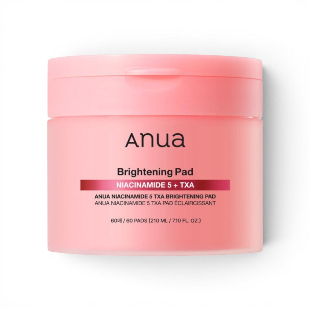 bareskin.lt Anua Niacinamide 5 TXA Brightening Pads toniko padeliai su 5 % niacinamido ir traneksamo rūgštimi padeda skaistinti odą, mažinti hiperpigmentaciją ir išlyginti odos atspalvį