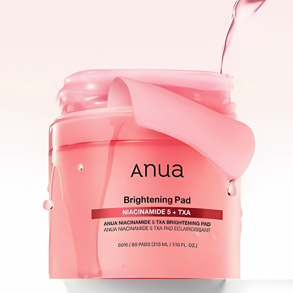 bareskin.lt Anua Niacinamide 5 TXA Brightening Pads toniko padeliai su 5 % niacinamido ir traneksamo rūgštimi padeda skaistinti odą, mažinti hiperpigmentaciją ir išlyginti odos atspalvį