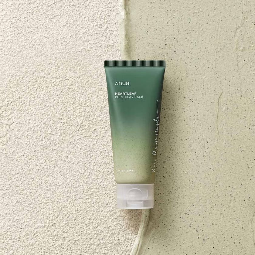 bareskin.lt Anua Heartleaf Pore Clay Pack švelni molio kaukė porų priežiūrai