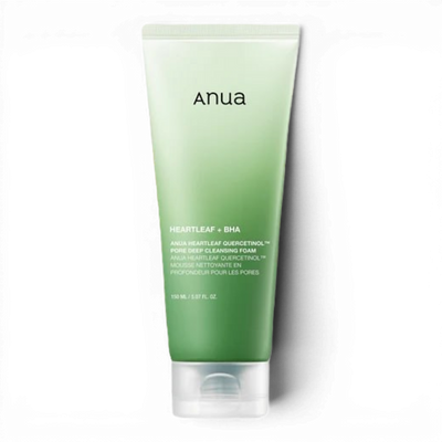 Anua Heartleaf Quercetinol Pore Deep Cleansing Foam - giliai poras valantis veido prausiklis