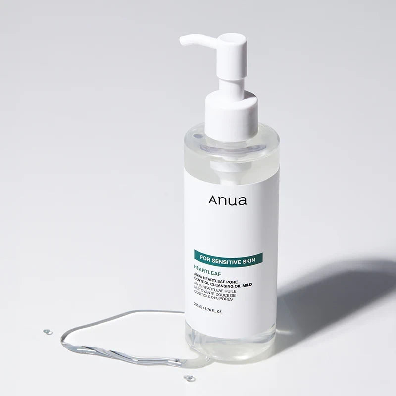 bareskin.lt Anua Heartleaf Pore Control Cleansing Oil švelnus valomasis veido aliejus jautriai odai