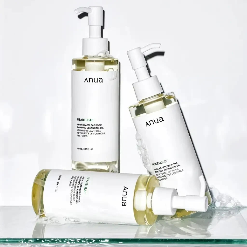 bareskin.lt Anua Heartleaf Pore Control Cleansing Oil aliejinis veido prausiklis skirtas nuplauti makiažui, saulės apsauginiam kremui bei per dieną nusėdusioms dulkėms nuo odos