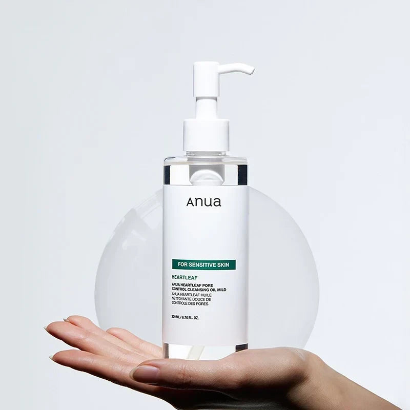 bareskin.lt Anua Heartleaf Pore Control Cleansing Oil švelnus valomasis veido aliejus jautriai odai