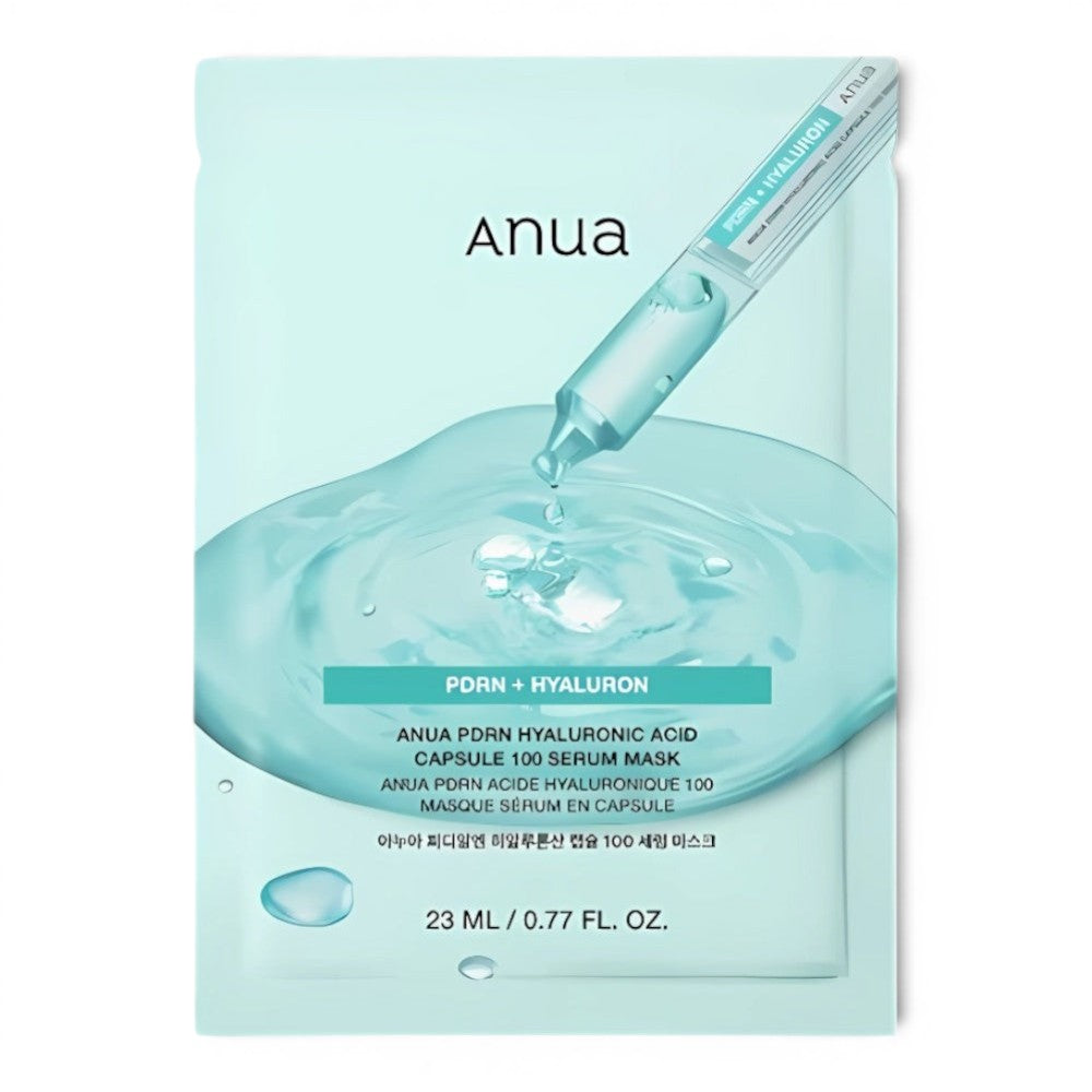bareskin.lt Anua PDRN Hyaluronic Acid Capsule 100 serum lakštinė veido kaukė intensyviam drėkinimui ir odos komfortui