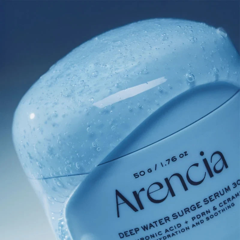bareskin.lt Arencia Deep Water Surge Serum 30 intensyviai drėkinantis žele konsistencijos serumas, sukurtas odos barjero palaikymui ir komfortui