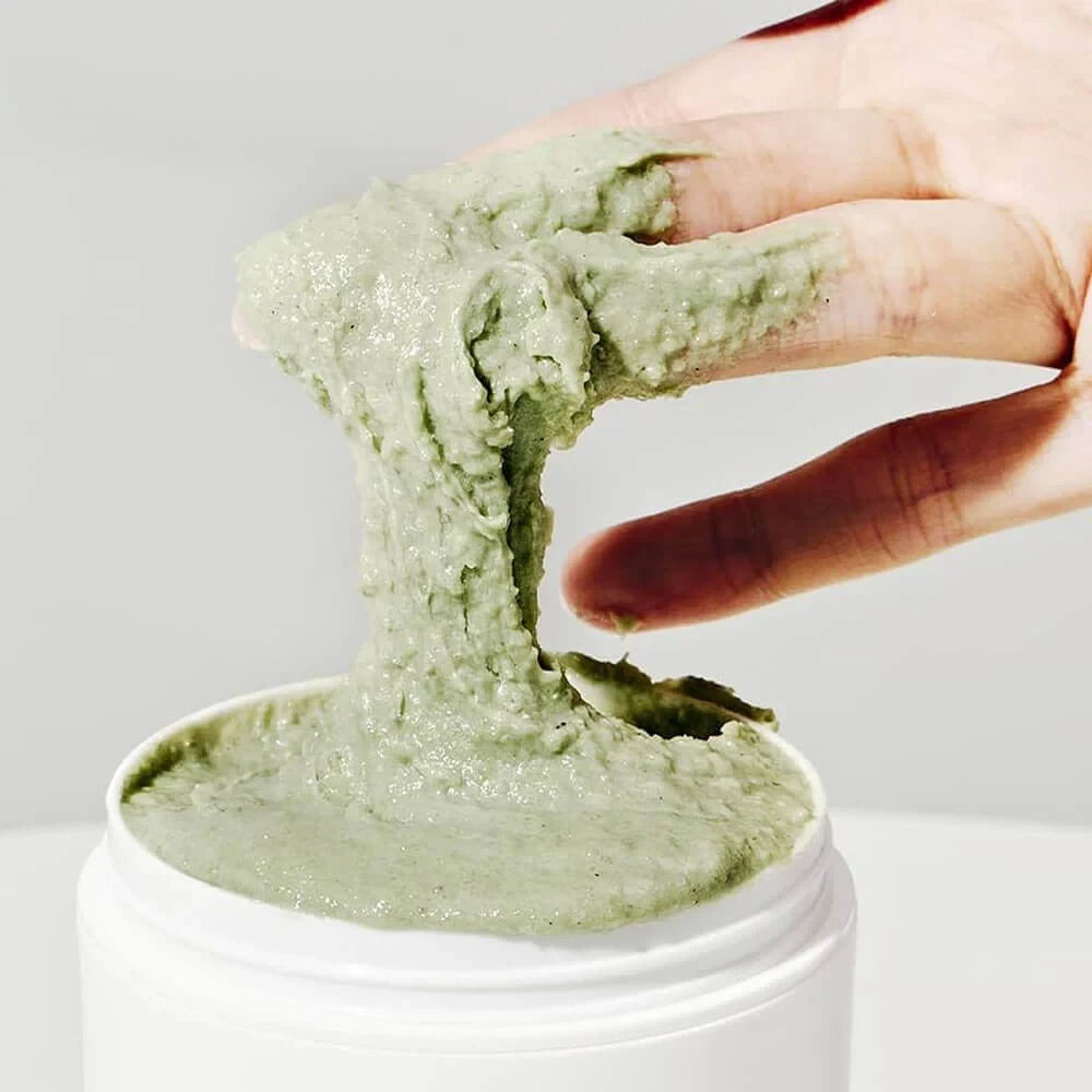 bareskin.lt Arencia Fresh Green Rice Mochi Cleanser prausiklis su natūraliais šveičiamaisiais grūdeliais
