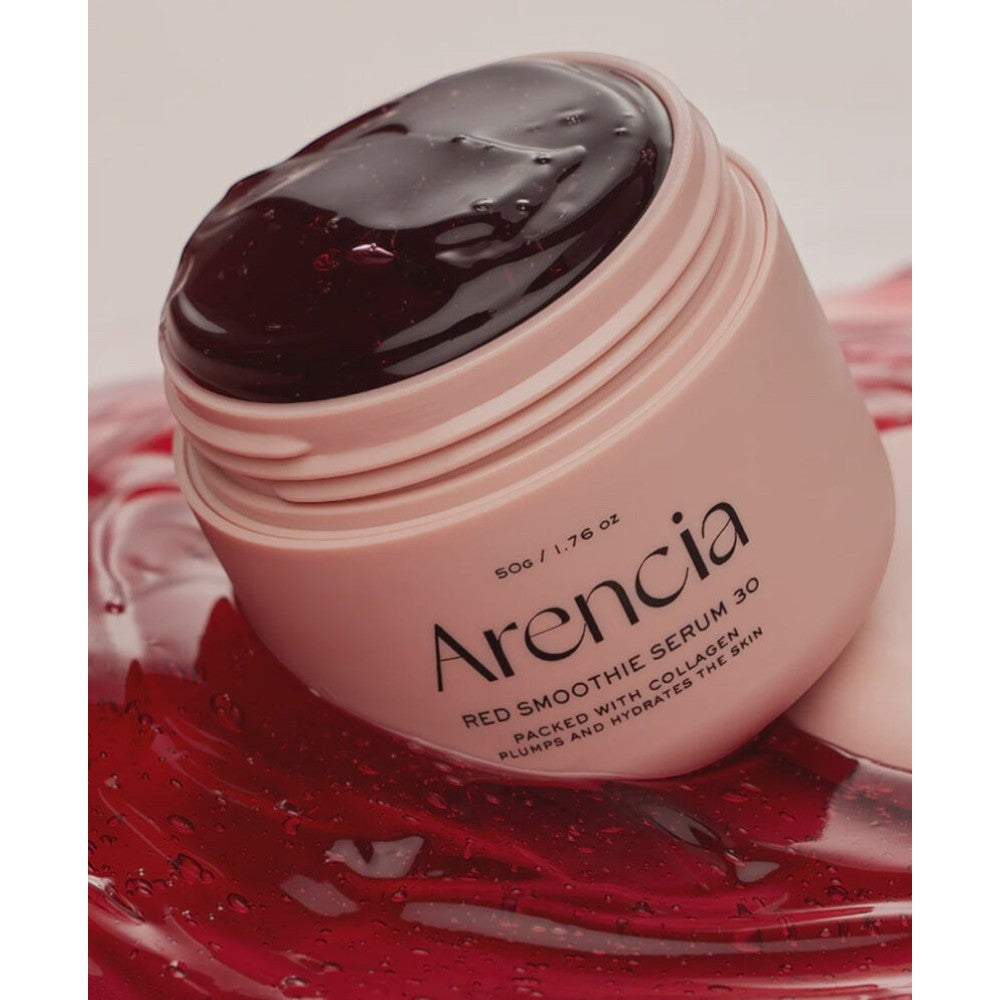 bareskin.lt Arencia Fresh Red Smoothie Serum 30 intensyviai puoselėjantis žele konsistencijos serumas, skirtas odos stangrumo ir gyvybingumo palaikymui