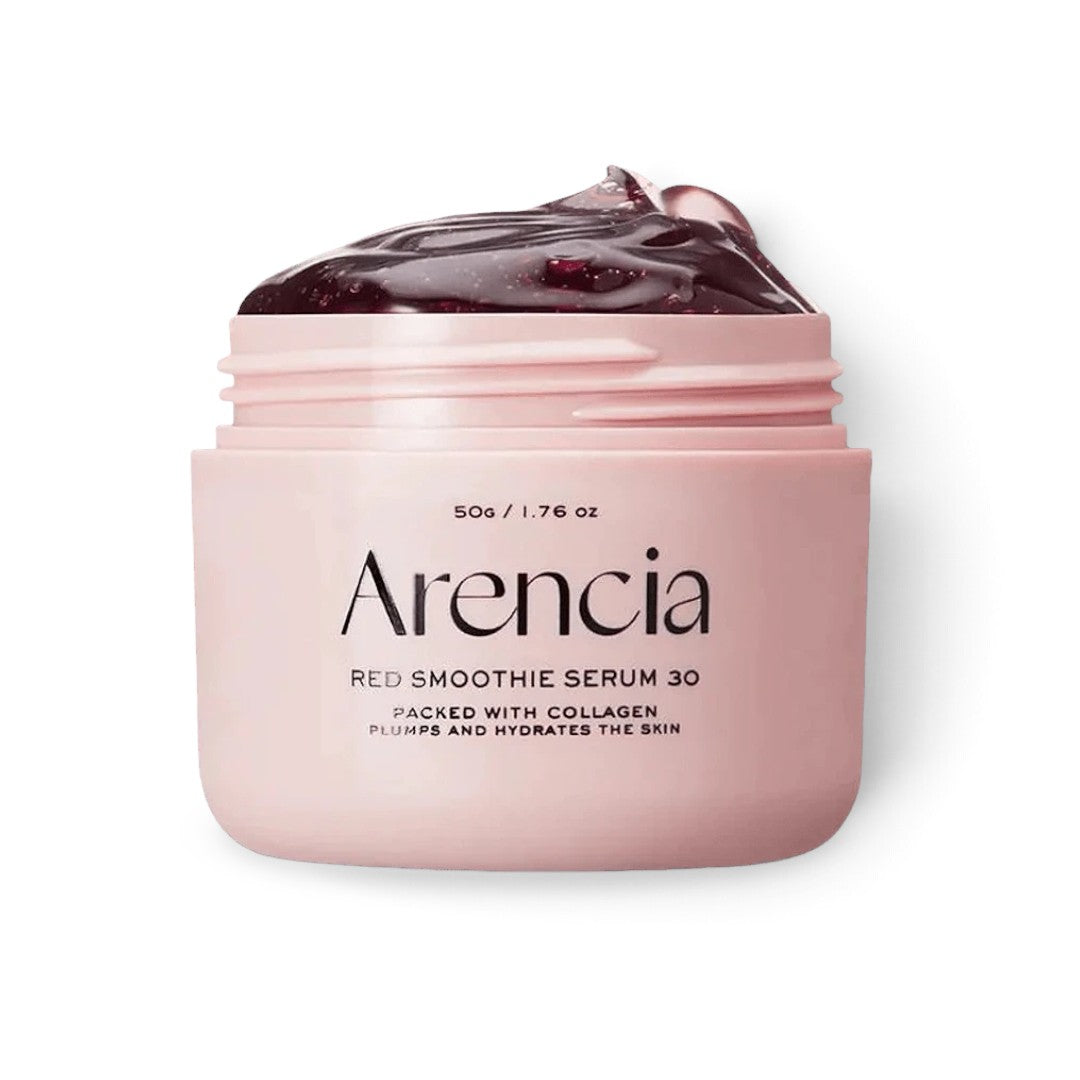 bareskin.lt Arencia Fresh Red Smoothie Serum 30 intensyviai puoselėjantis žele konsistencijos serumas, skirtas odos stangrumo ir gyvybingumo palaikymui