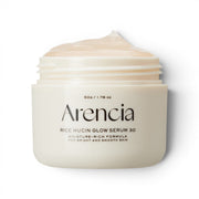 bareskin.lt Arencia Rice Mucin Glow Serum 30 intensyviai drėkinantis žele konsistencijos serumas, padedantis išlaikyti odos skaistumo ir gyvybingumo įspūdį