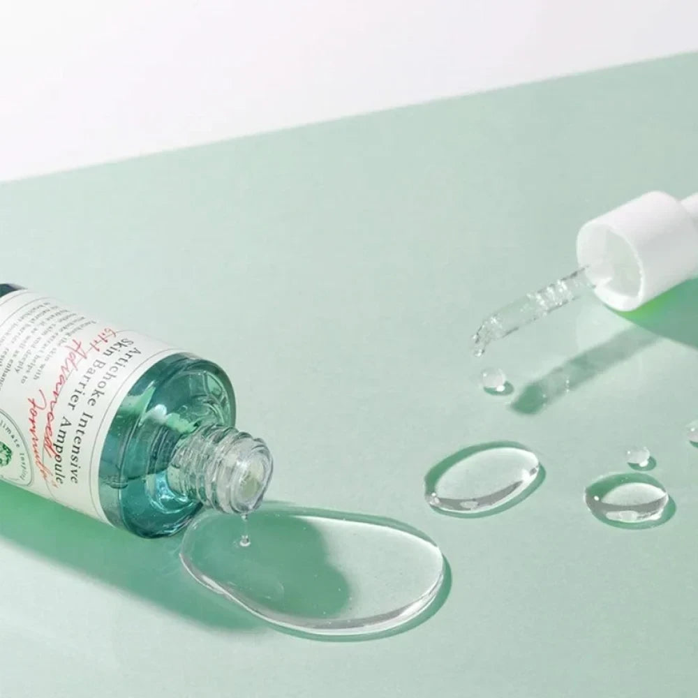 bareskin.lt AXIS-Y Artichoke Intensive Skin Barrier Ampoule drėkinamoji ampulė, skirta palaikyti odos komfortą ir drėgmės balansą