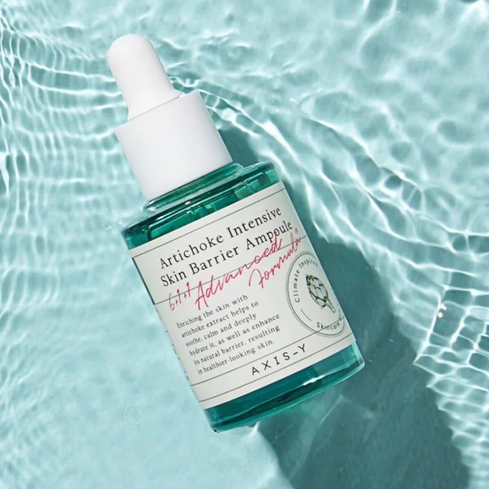 bareskin.lt AXIS-Y Artichoke Intensive Skin Barrier Ampoule drėkinamoji ampulė, skirta palaikyti odos komfortą ir drėgmės balansą