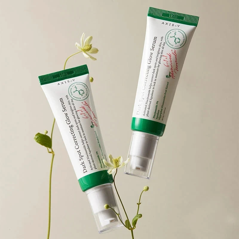 bareskin.lt Axis-Y Dark Spot Correcting Glow Serum odą šviesinantis serumas su niacinamidu bei šaltalankių aliejumi