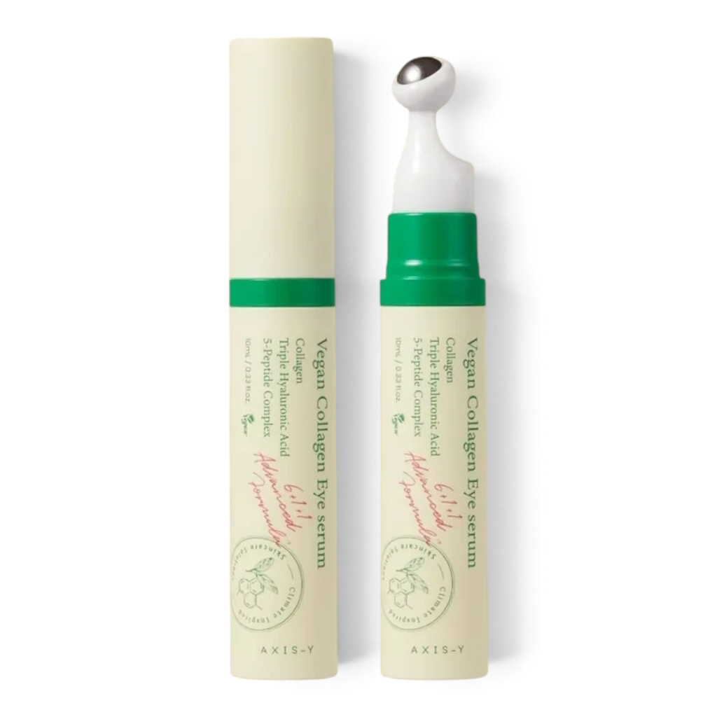 bareskin.lt AXIS-Y vegan collagen eye serum paakių serumas su augaliniu kolagenu, peptidais ir drėkinančiais ingredientais