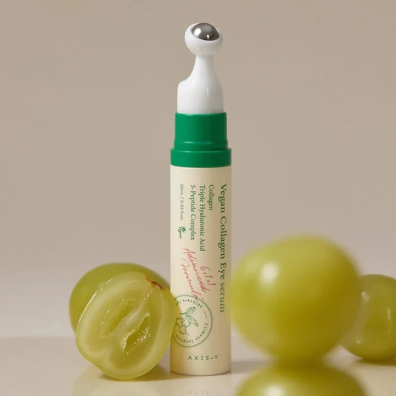 bareskin.lt AXIS-Y vegan collagen eye serum paakių serumas su augaliniu kolagenu, peptidais ir drėkinančiais ingredientais