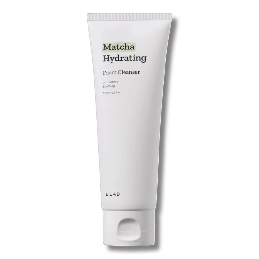 bareskin.lt B. Lab Matcha Hydrating Foam Cleanser in a white 120ml tube for gentle facial cleansing