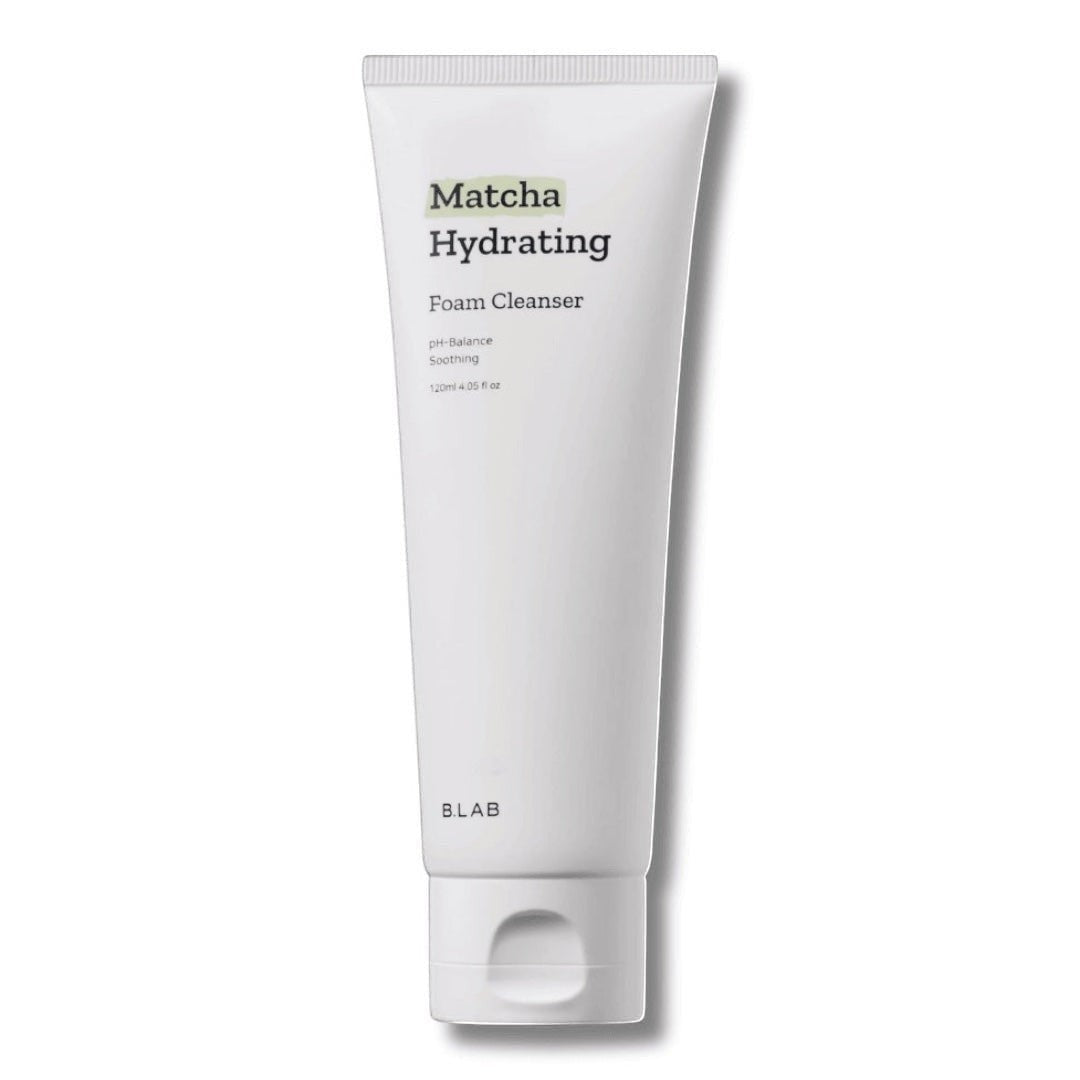 bareskin.lt B. Lab Matcha Hydrating Foam Cleanser in a white 120ml tube for gentle facial cleansing