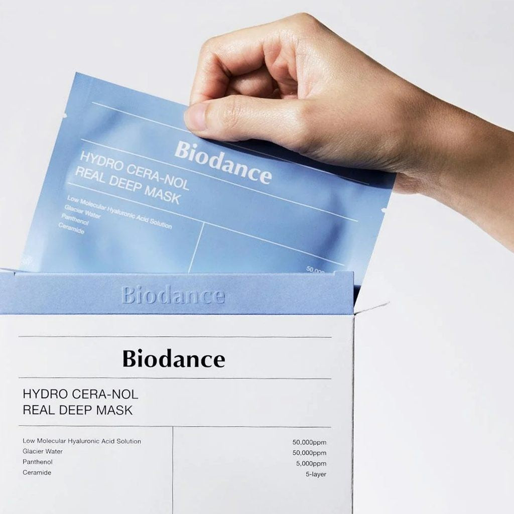 bareskin.lt Biodance Hydro Cera-Nol Real Deep Mask  hidrogelinė kaukė su keramidais