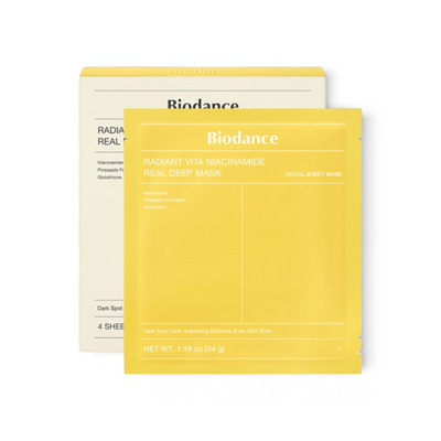BIODANCE Radiant Vita Niacinamide Real Deep Mask- veido kaukė