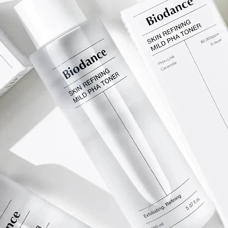 bareskin.lt Biodance Skin Refining Mild PHA Toner veido tonikas užtikrina švelnų, tačiau veiksmingą odos atsinaujinimą ir drėkinimą