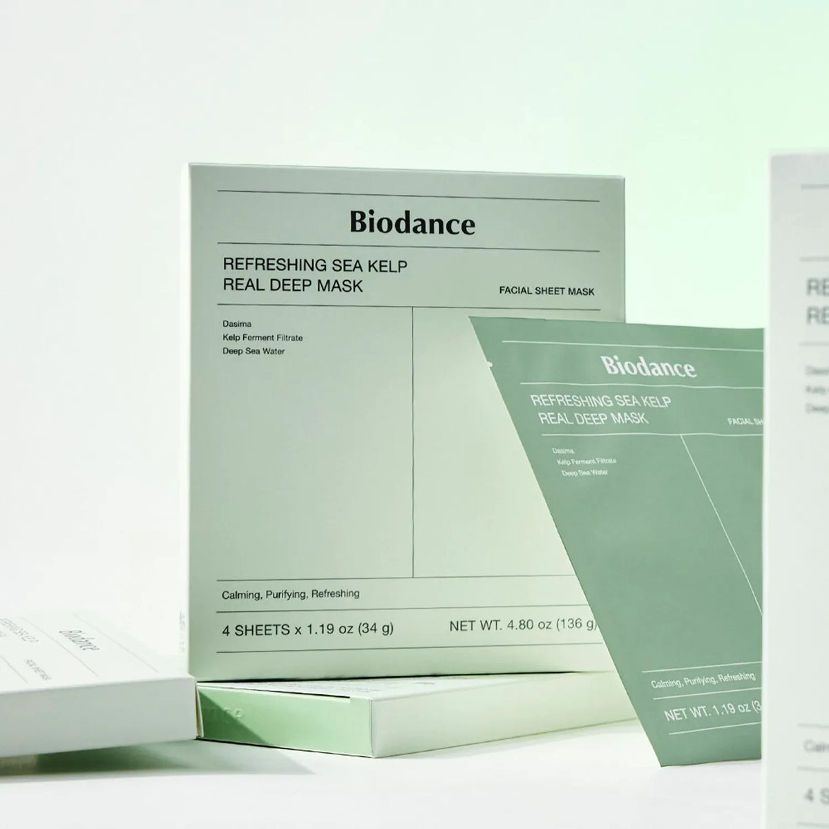 bareskin.lt Biodance Refreshing Sea Kelp Real Deep Mask hidrogelinė kaukė su jūros dumblių ekstrakto intensyviai ramina odą, padeda atkurti drėgmės ir riebalų balansą