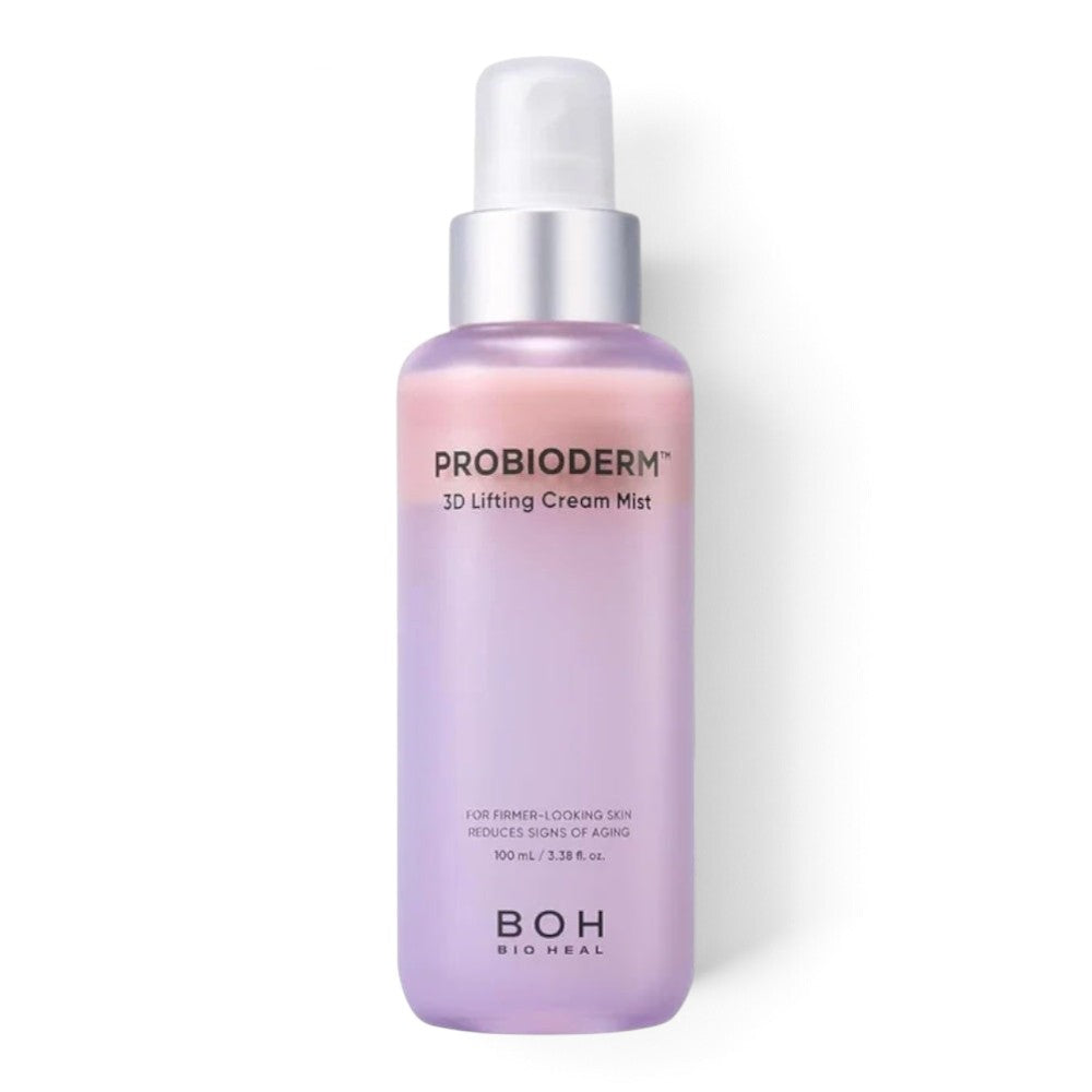 bareskin.lt BIOHEAL BOH Probioderm 3D Lifting Cream Mist in a purple and pink gradient spray bottle