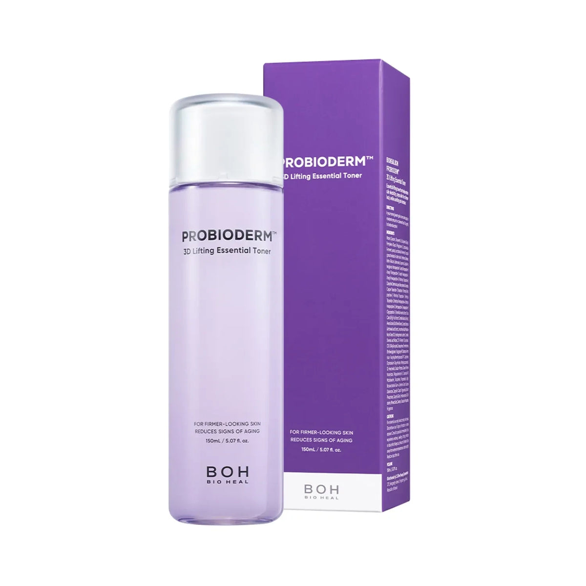 bareskin.lt BIOHEAL BOH Probioderm 3D Lifting Essential Toner drėkinantis su stangrumo pojūtį suteikiantis veido tonikas su peptidais