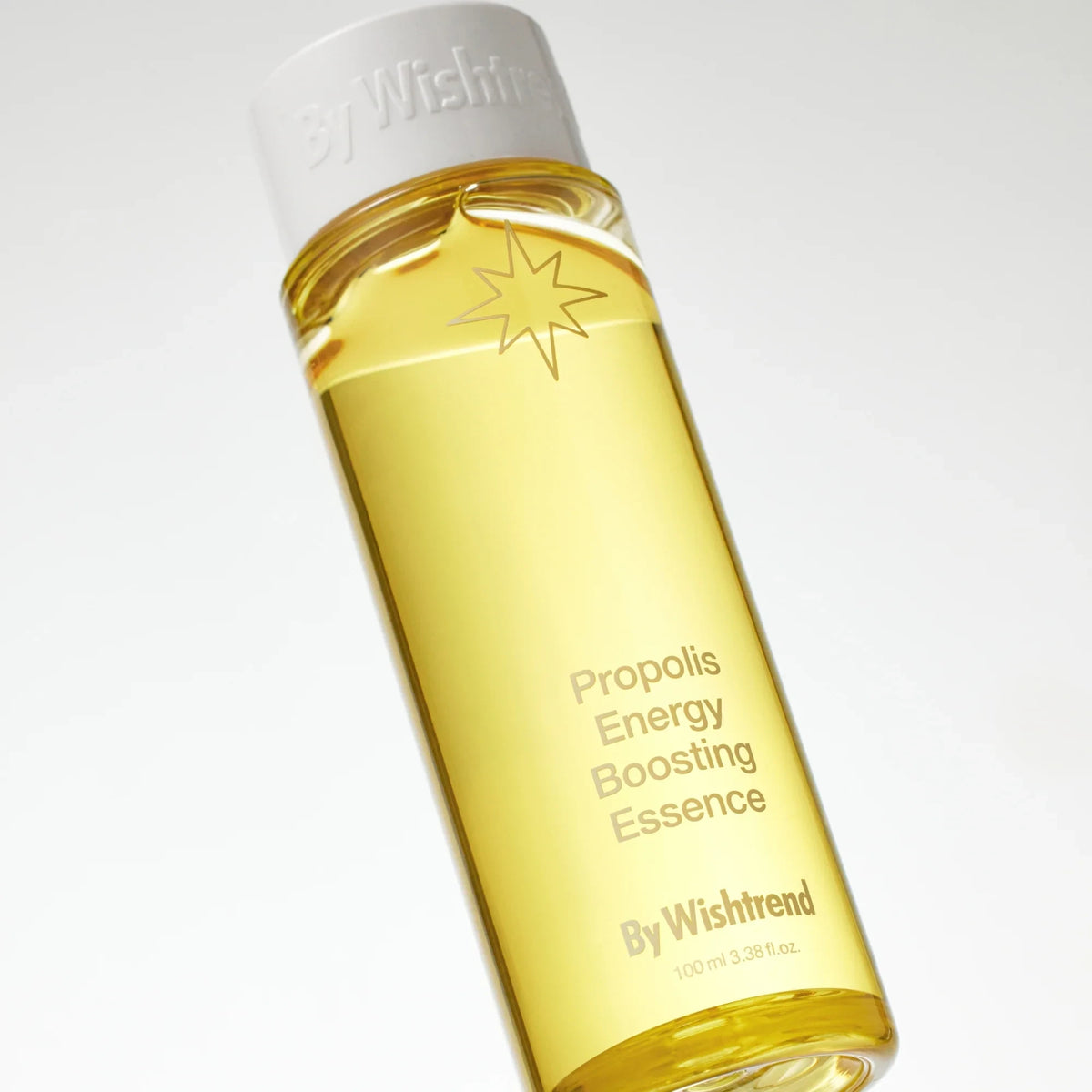 bareskin.lt By Wishtrend Propolis Energy Boosting Essence esencija su fermentuotu medaus ir juodosios arbatos ekstraktu intensyviai drėkina, ramina