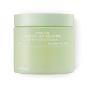 bareskin.lt Celimax Ji Woo Gae Heartleaf BHA peeling pads in a light green jar for rough and dull skin