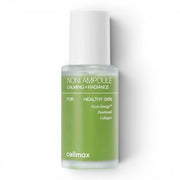 Celimax Noni Energy Ampoule from bareskin.lt in a green glass bottle for calming and radiant skin care.