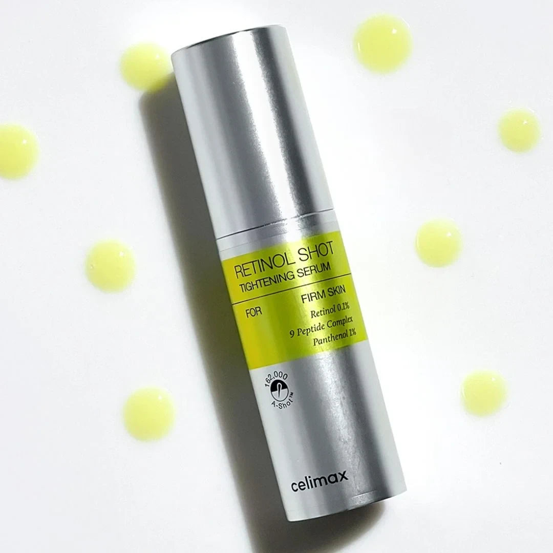 bareskin.lt Celimax The Vita-A Retinol Shot Tightening Serum stangrinantis veido serumas su 0,1 % retinolio, peptidų kompleksu ir augaliniais ekstraktais