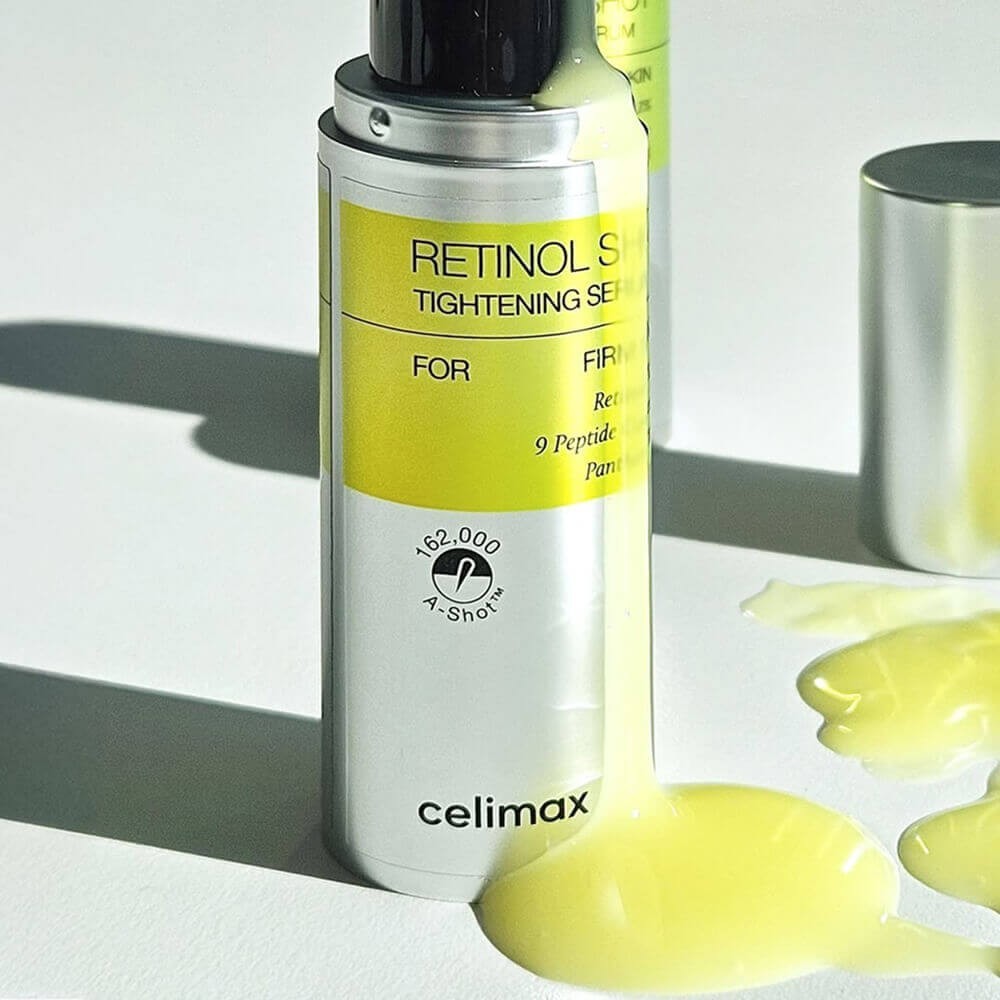 bareskin.lt Celimax The Vita-A Retinol Shot Tightening Serum stangrinantis veido serumas su 0,1 % retinolio, peptidų kompleksu ir augaliniais ekstraktais
