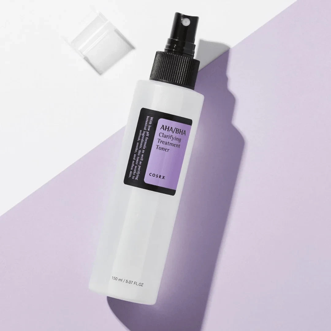 bareskin.lt COSRX AHA/BHA Clarifying Treatment Toner eksfolijuojantis tonikas  su glikolio rūgštimi (AHA), betaino salicilatu (BHA)