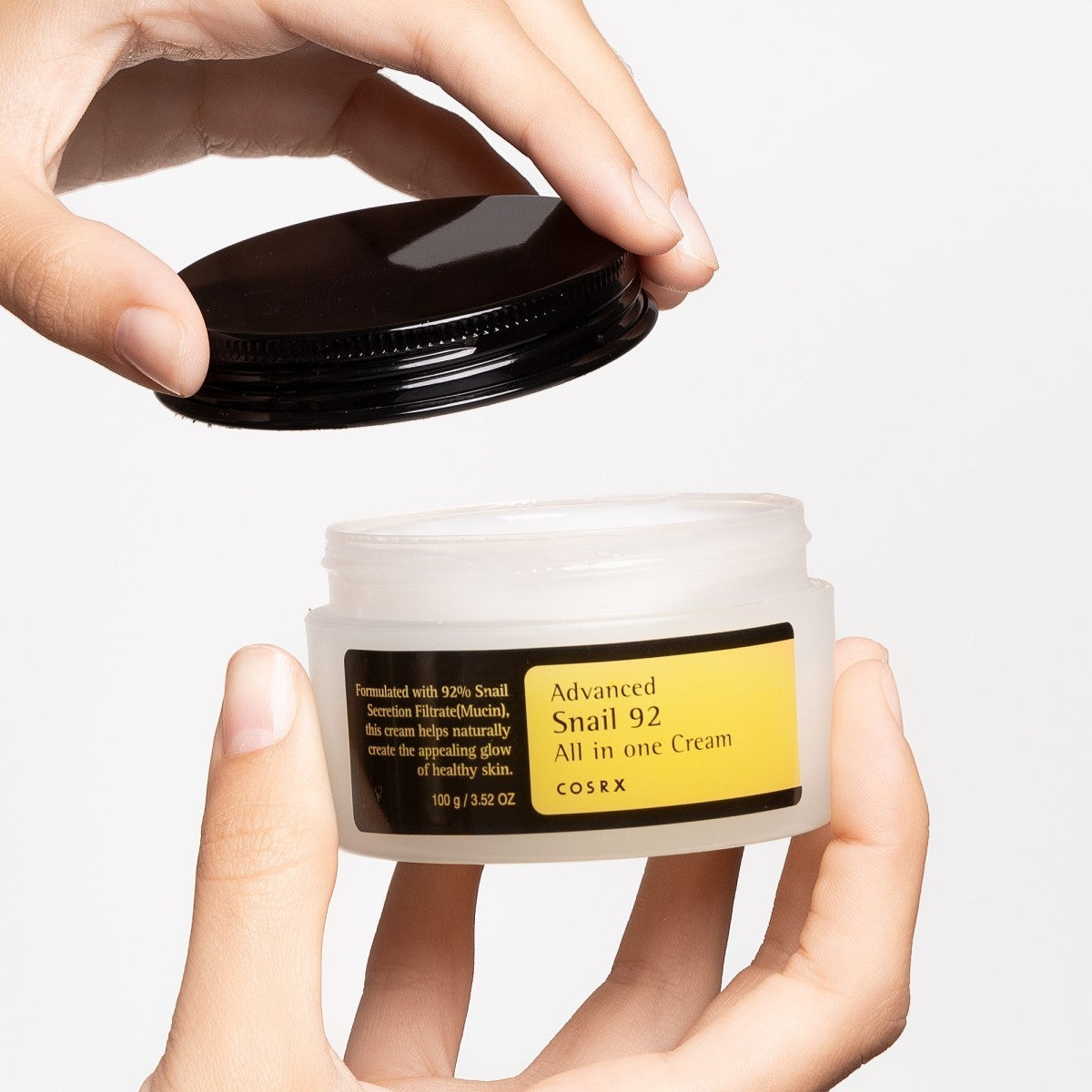 bareskin.lt COSRX Advanced 92 All In One Cream drėkinantis ir odos komfortą palaikantis kremas su sraigių filtratu