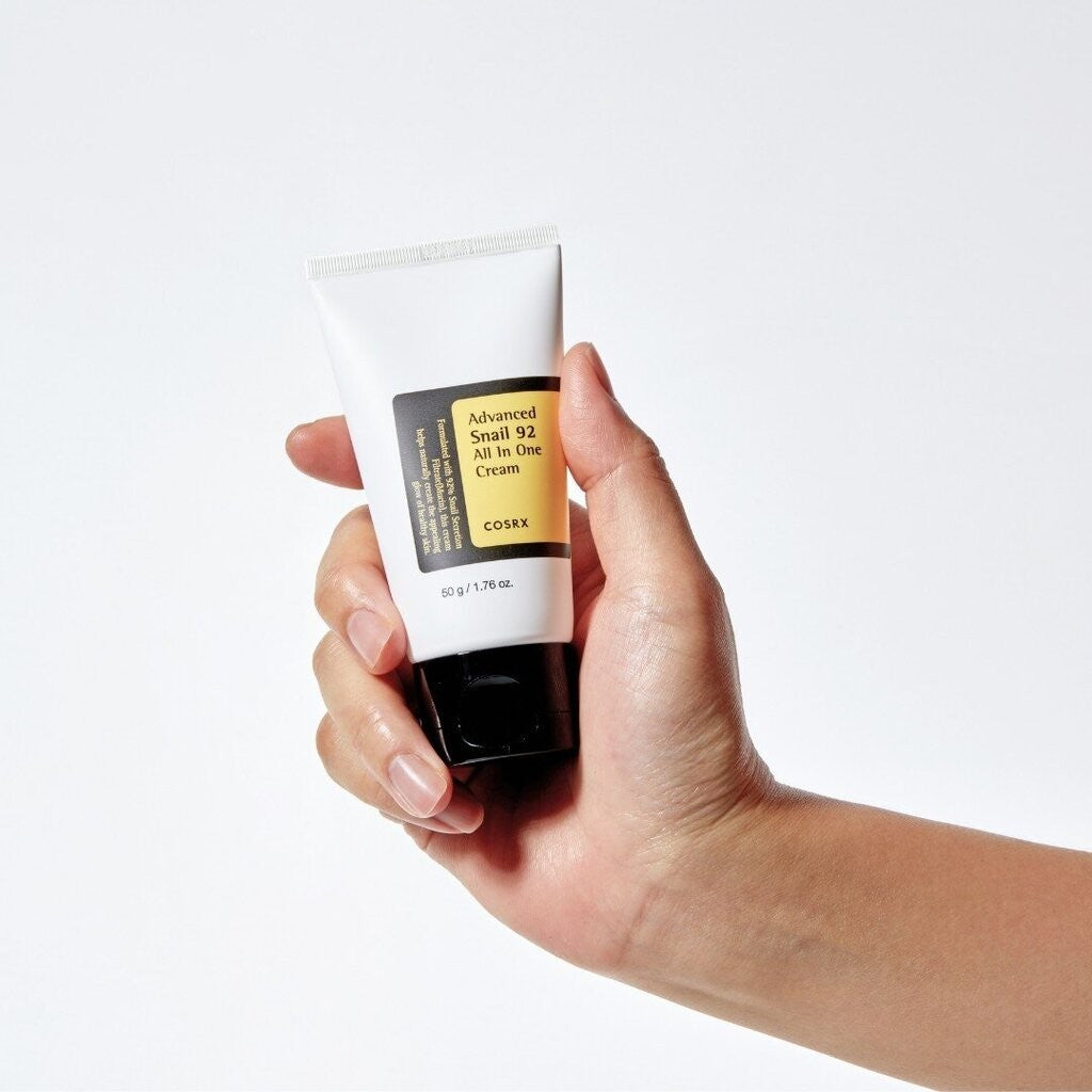 bareskin.lt COSRX Advanced Snail 92 All In One Cream drėkinantis ir odos komfortą palaikantis kremas su sraigių filtratu