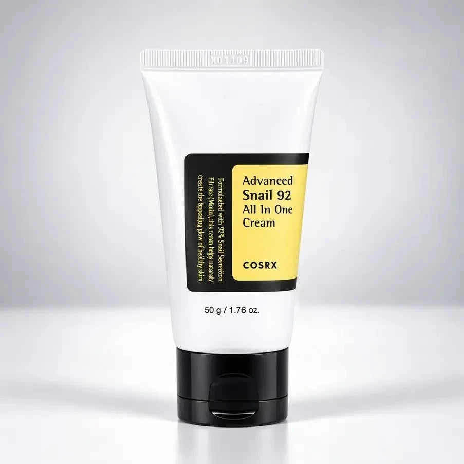 bareskin.lt COSRX Advanced Snail 92 All In One Cream drėkinantis ir odos komfortą palaikantis kremas su sraigių filtratu
