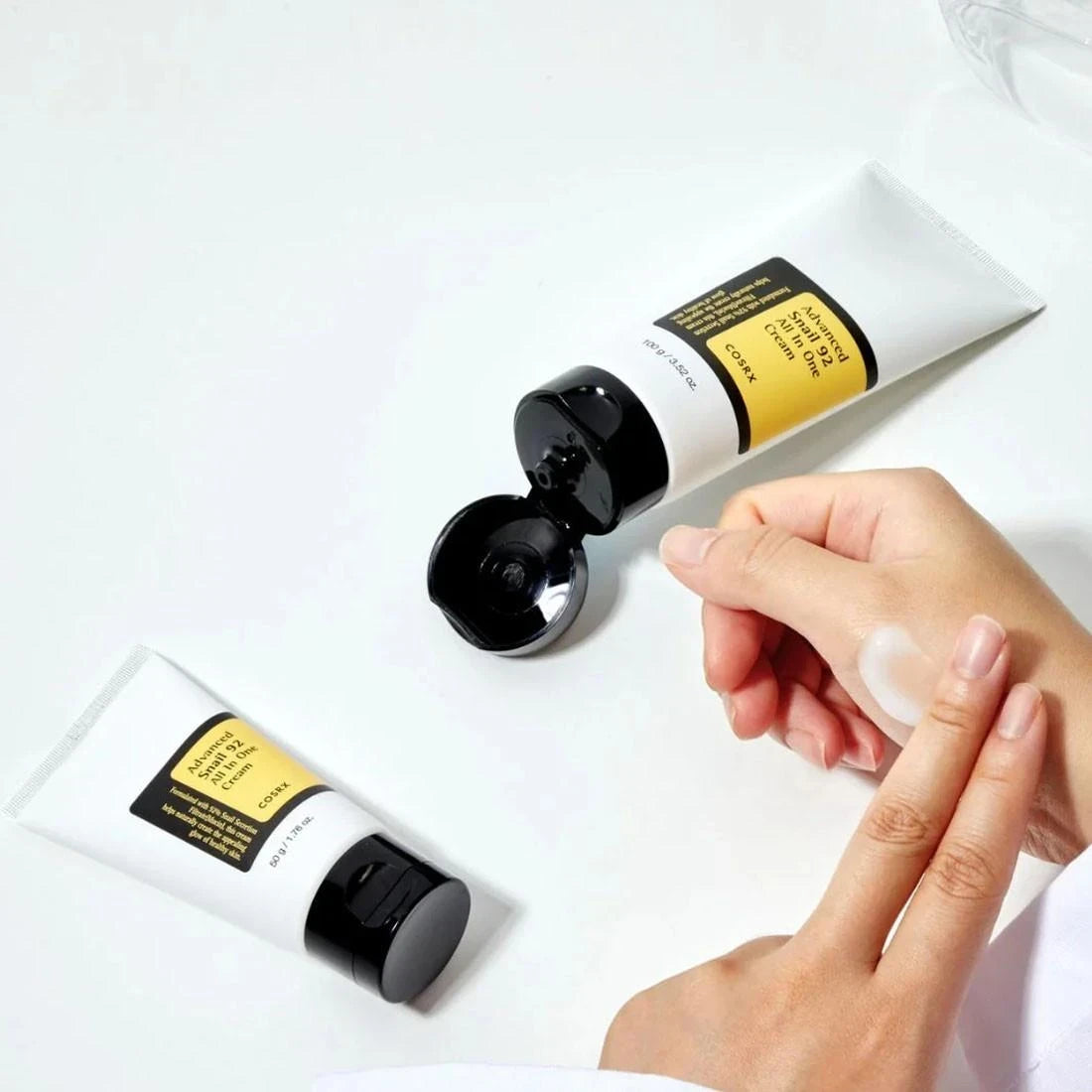 bareskin.lt COSRX Advanced Snail 92 All In One Cream drėkinantis ir odos komfortą palaikantis kremas su sraigių filtratu