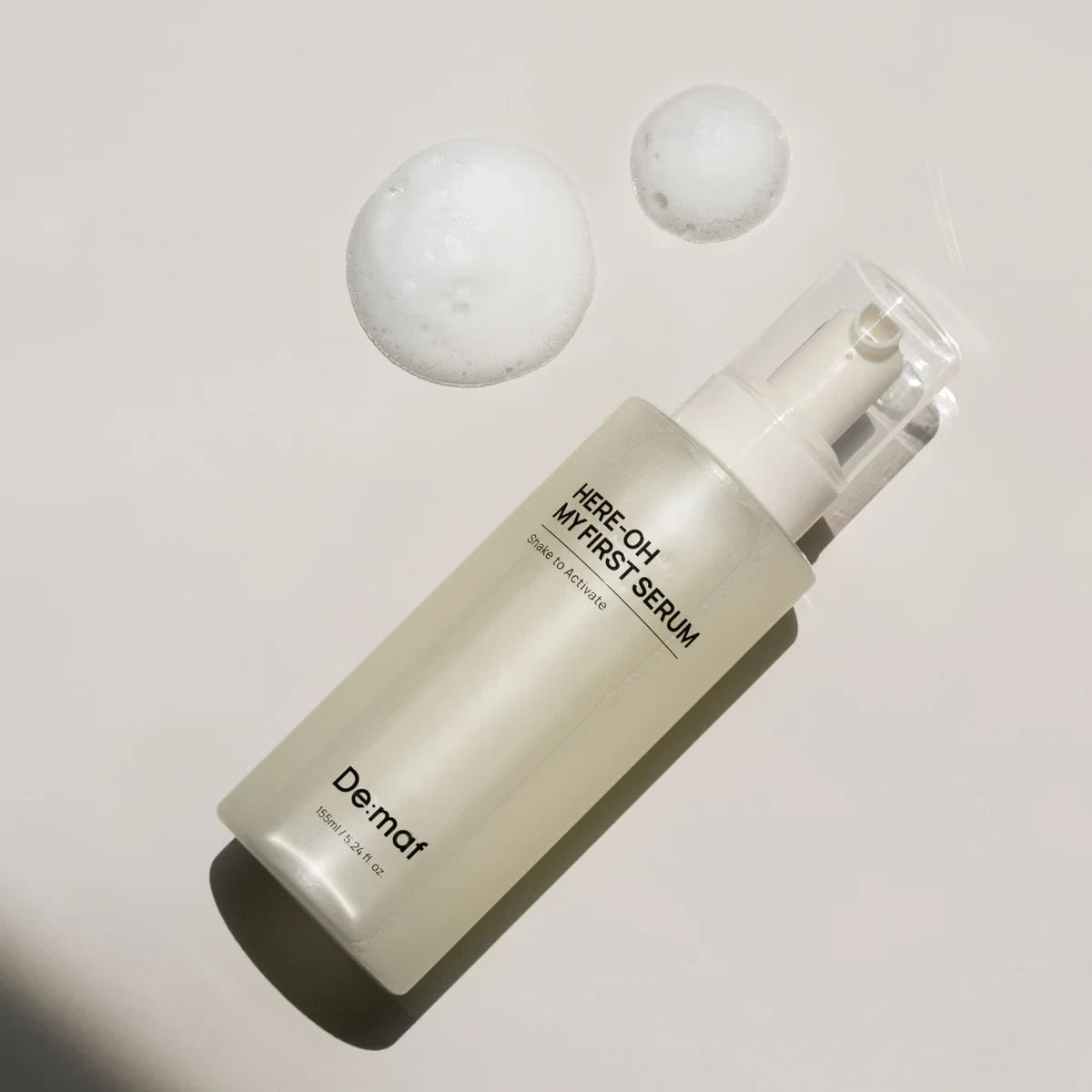 bareskin.lt De:maf Here-Oh My First Serum dvifazis drėkinamasis serumas, sukurtas odai, kuriai trūksta drėgmės, komforto ir minkštumo pojūčio