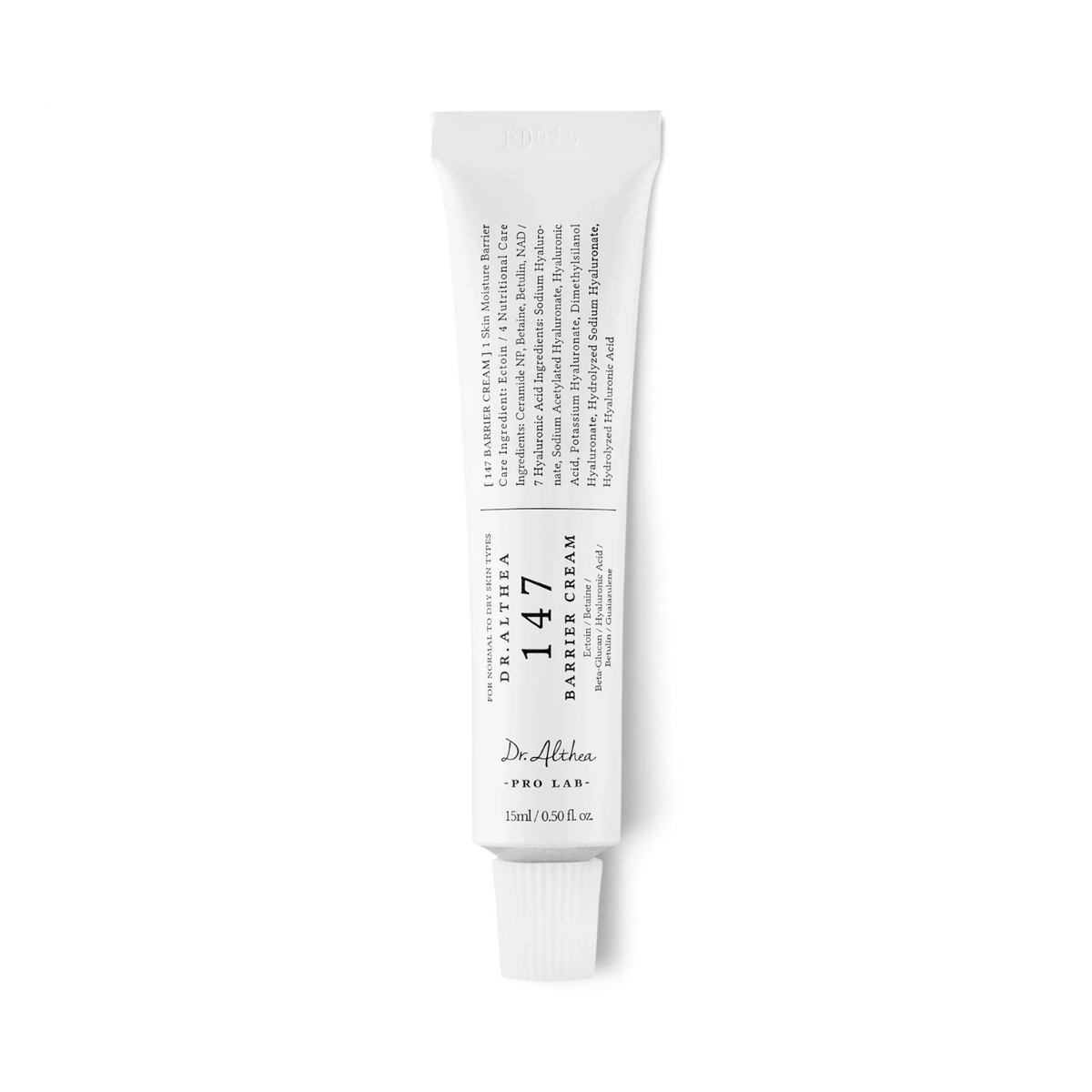 bareskin.lt Dr. Althea 147 Barrier Cream raminamasis drėkinamasis kremas, praturtintas azulenu švelniai nuramina ir mažina odos sudirgimus