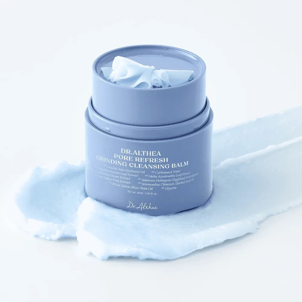 bareskin.lt Dr. Althea Pore Refresh Grinding Cleansing Balm valomasis balzamas, praturtintas lengvais augaliniais aliejais ir raminančių ekstraktų kompleksu