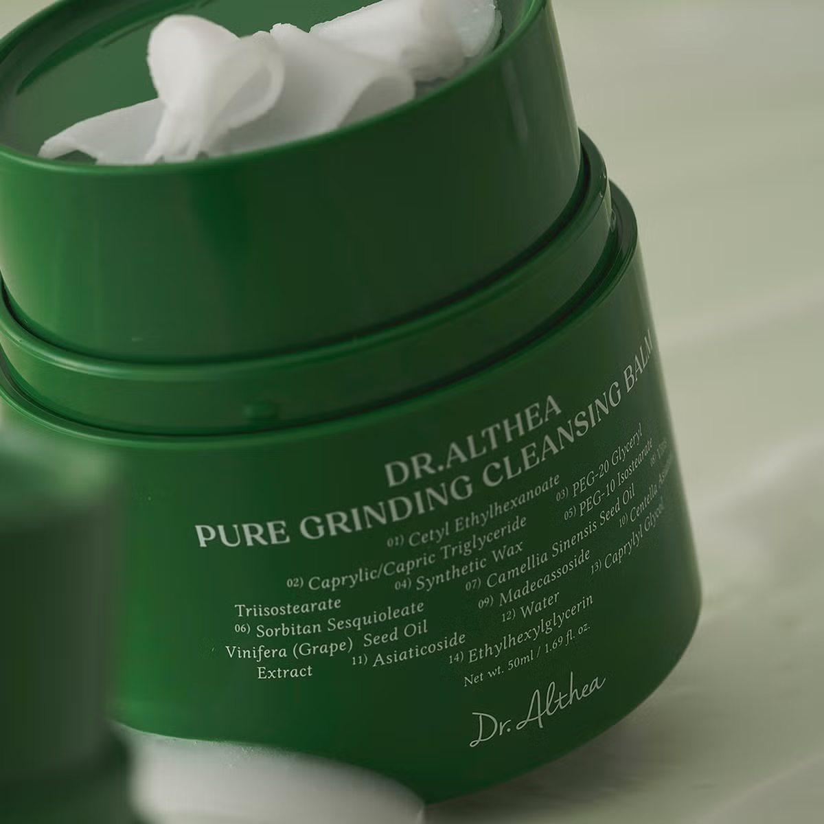 bareskin.lt Dr. Althea Pure Grinding Cleansing Balm valomasis balzamas švelniai ir veiksmingai pašalina makiažą, apsauginį kremą nuo saulės bei odos nešvarumus