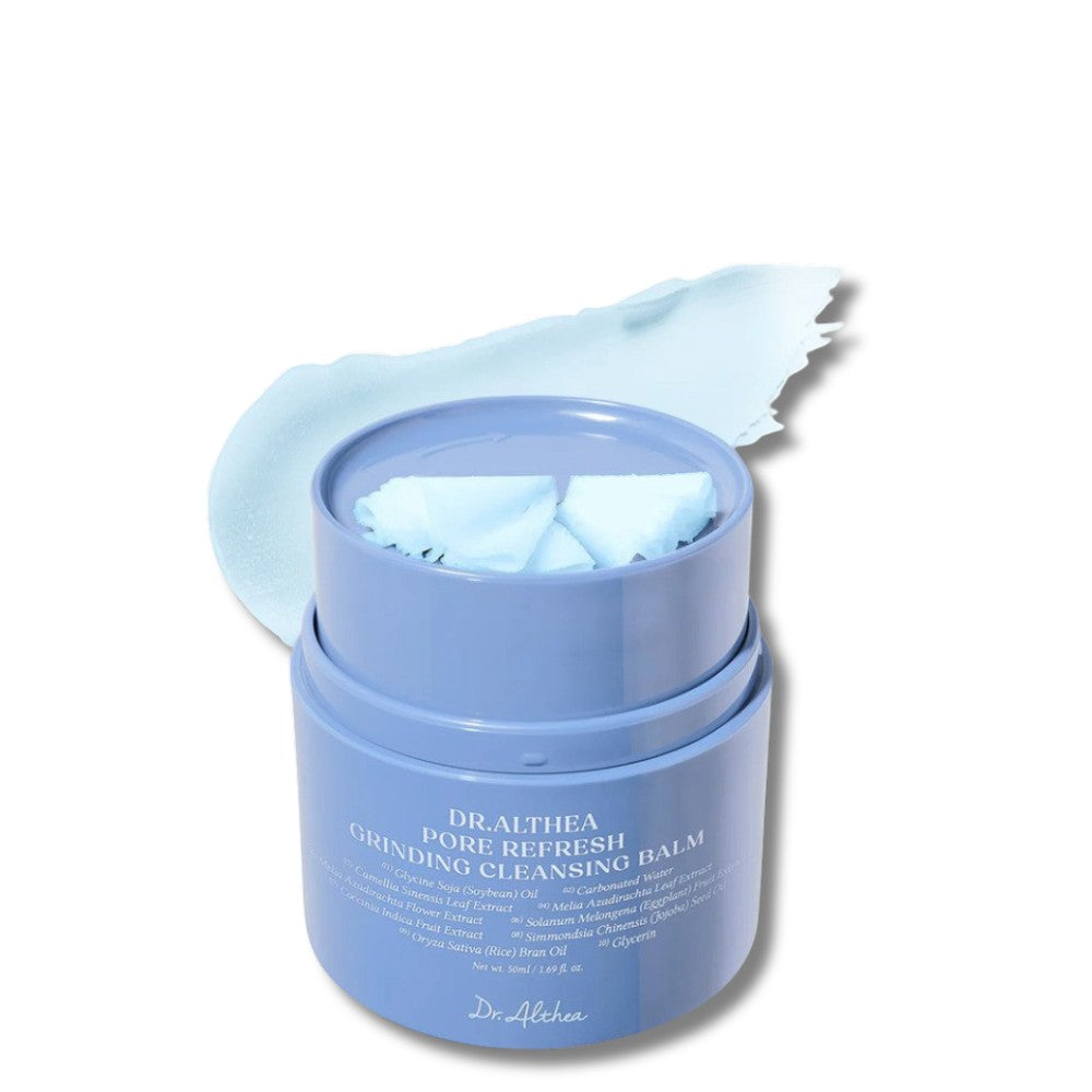 bareskin.lt Dr. Althea Pore Refresh Grinding Cleansing Balm valomasis balzamas, praturtintas lengvais augaliniais aliejais ir raminančių ekstraktų kompleksu