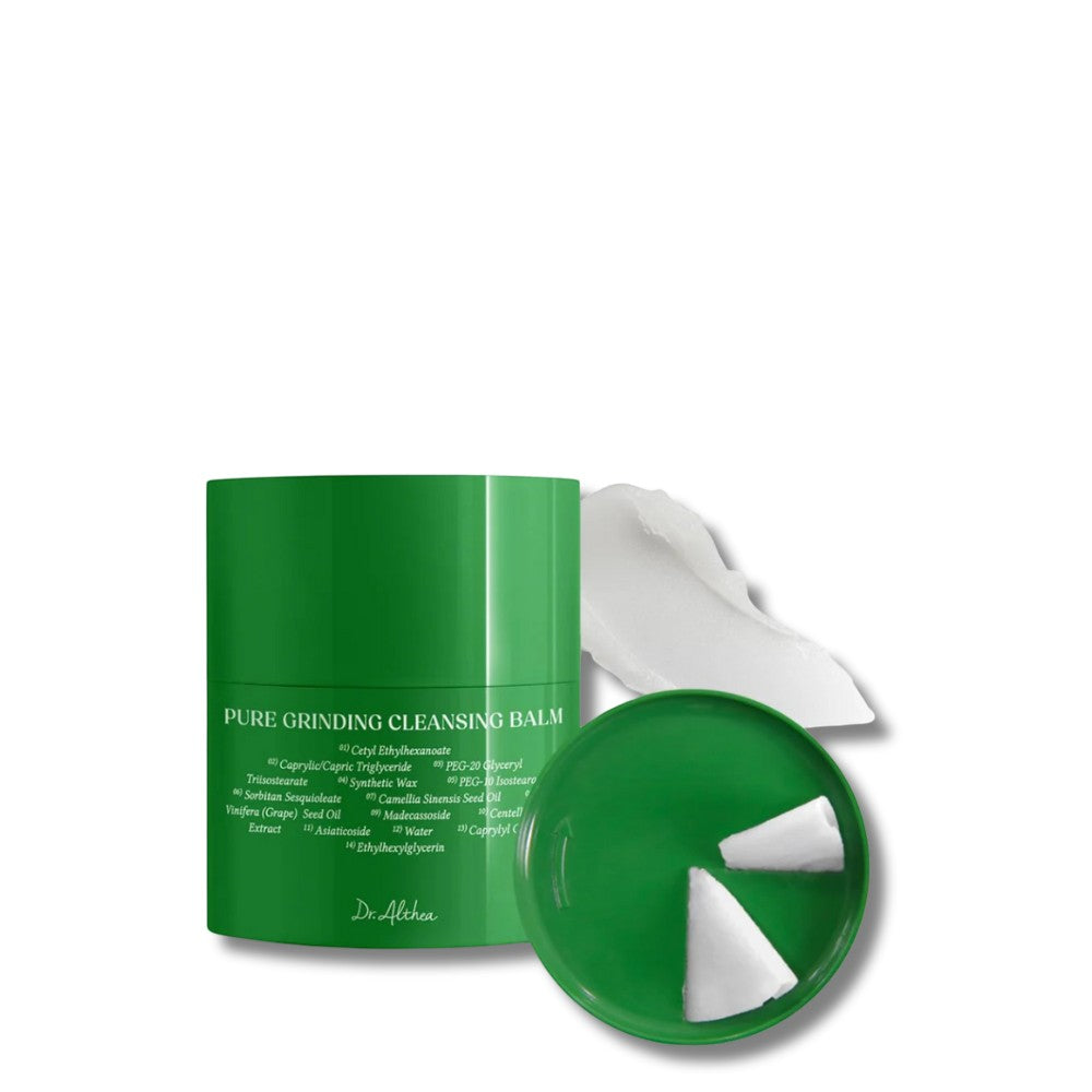bareskin.lt Dr. Althea Pure Grinding Cleansing Balm valomasis balzamas švelniai ir veiksmingai pašalina makiažą, apsauginį kremą nuo saulės bei odos nešvarumus